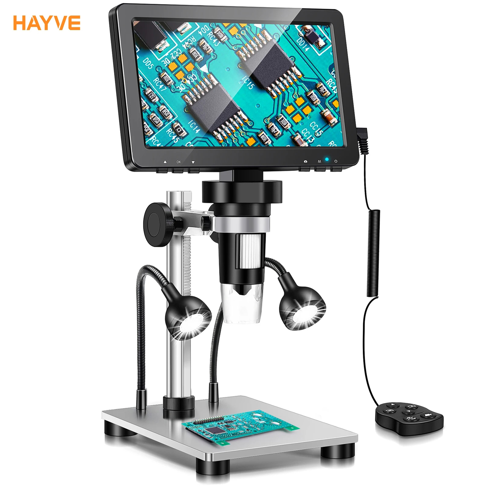 Electronics Repair Videos - Hayve 7'' mikroskop cyfrowy 1200X Zoom