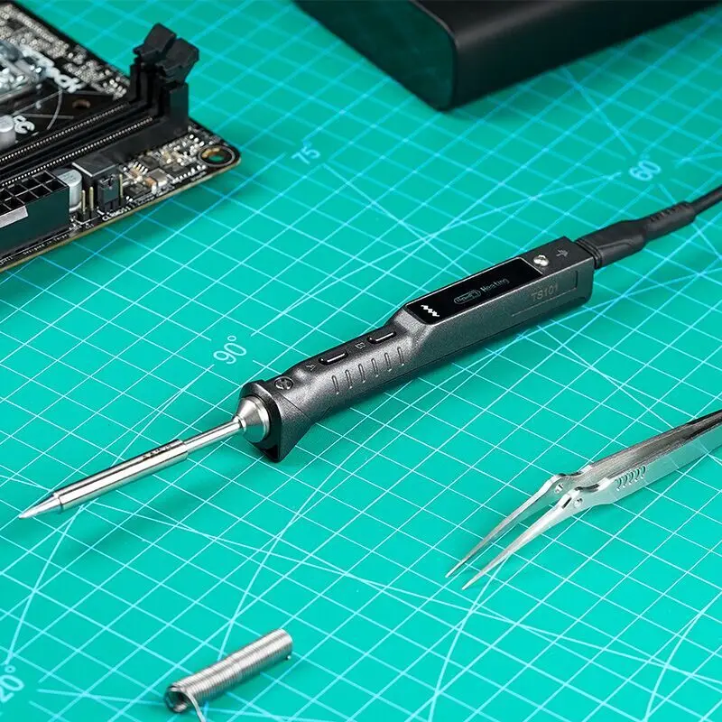 Electronics Repair Degree - TS101 Elektryczna lutownica Cyfrowy wyświetlacz dużej