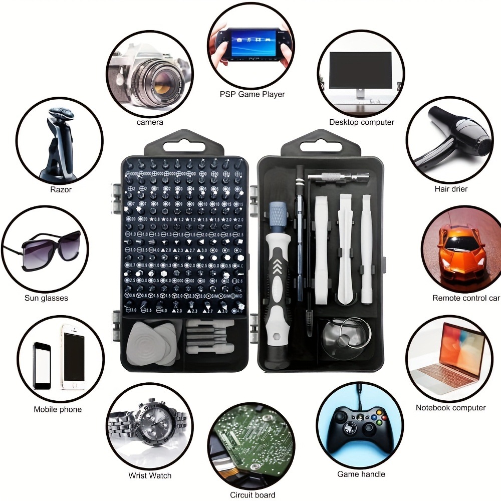 Electronics Repair Game - Zestaw Precyzyjnych Śrubokrętów 115-w-1 Magnetyczne Mikro