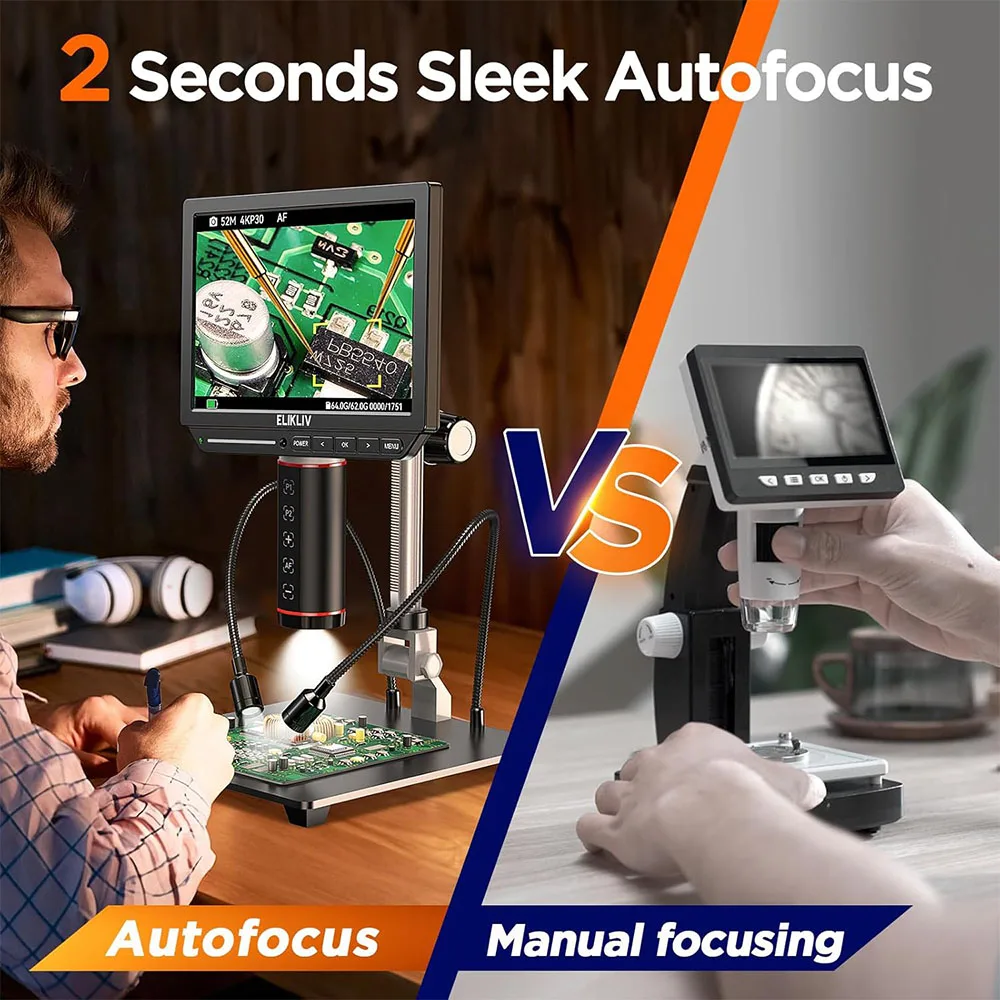 Elikliv EM4K-AF 4K mikroskop c – Electronics Repair Videos recenzja i cena