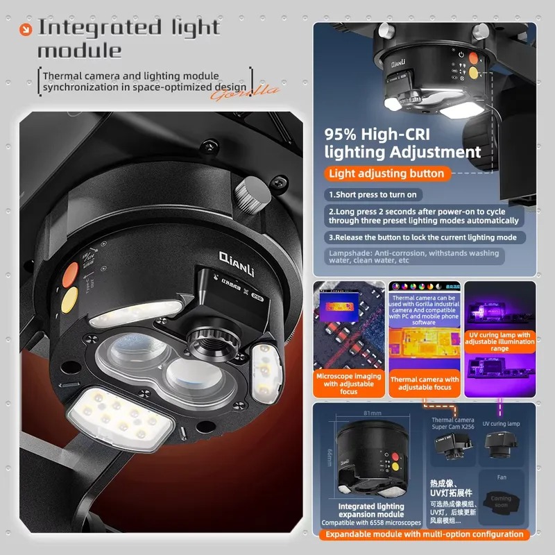 Mikroskop trójokularowy Qianli – Electronic Repairing recenzja i cena